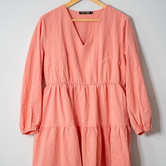 The Libby Dress (Fancyinn XL Salmon Dress) Pockets! - Picture 2 of 7
